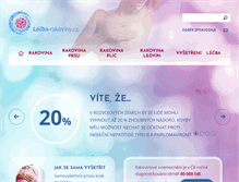 Tablet Screenshot of lecba-rakoviny.cz